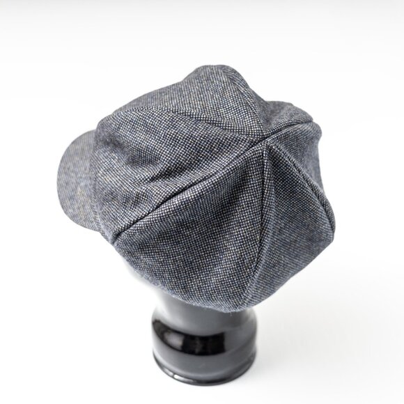 Upcycled Wool Cashmere Blend Newsboy Cap for Men or Women main image 6